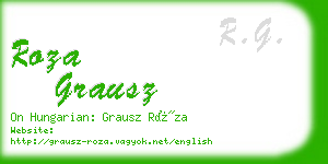 roza grausz business card